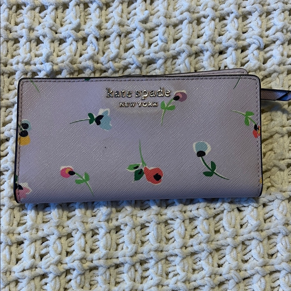 Kate Spade Floral Wallet - Purple